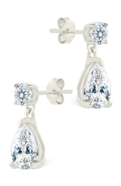 Sterling Forever Imogen Cubic Zirconia Drop Earrings In Multi