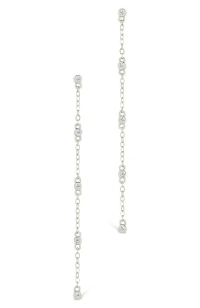 Sterling Forever Evanthe Brilliant Cubic Zirconia Drop Earrings In Multi