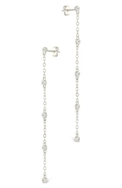 Sterling Forever Evanthe Brilliant Cubic Zirconia Drop Earrings In Multi