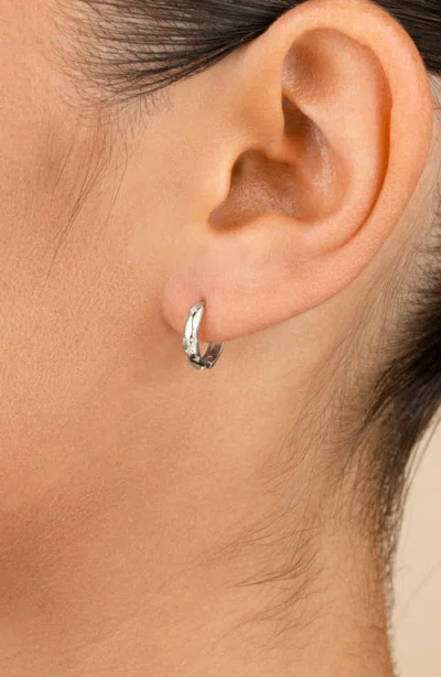 Sterling Forever Blakelyn Cubic Zirconia Hoop Earrings In Multi