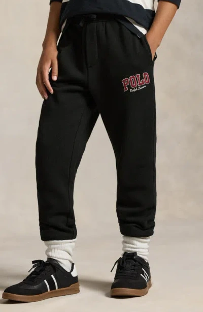 Polo Ralph Lauren Boys 8-20 Drawstring Waistband Jogger Pants In Black