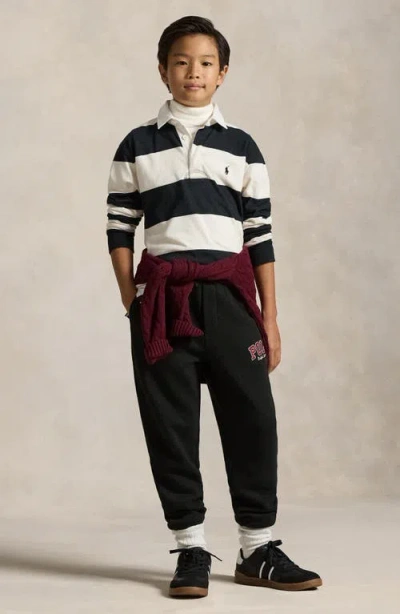 Polo Ralph Lauren Boys 8-20 Drawstring Waistband Jogger Pants In Black