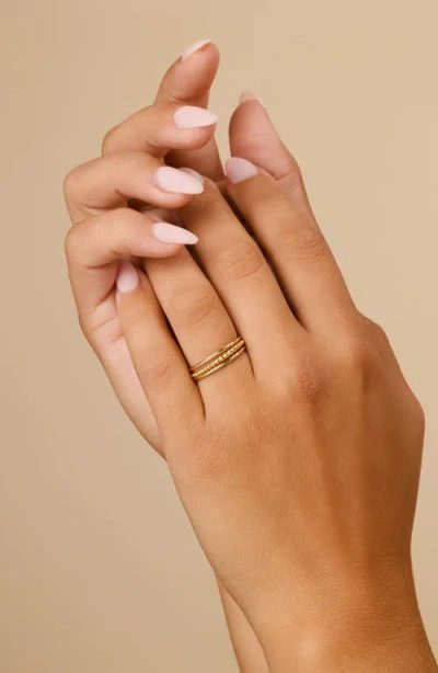 Sterling Forever Adele Stacking Ring In Gold