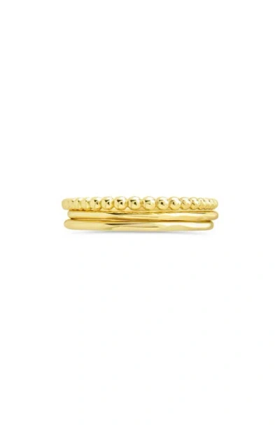 Sterling Forever Adele Stacking Ring In Gold