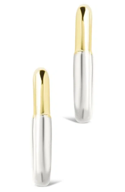 Sterling Forever Ainsleigh Micro Hoop Earrings In Gold