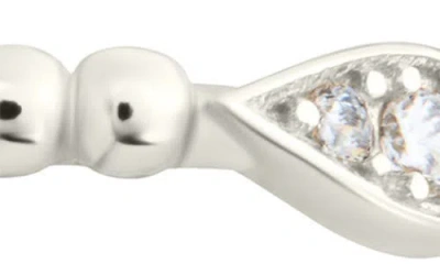 Sterling Forever Lydia Cubic Zirconia Bubble Ring In Metallic