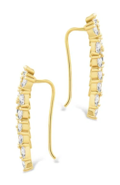 Sterling Forever Ryan Cubic Zirconia Ring Ear Crawlers In Multi