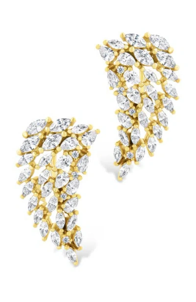 Sterling Forever Ryan Cubic Zirconia Ring Ear Crawlers In Multi