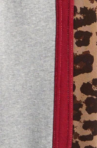 Vintage Havana Leopard Stripe Cotton Joggers In Gray