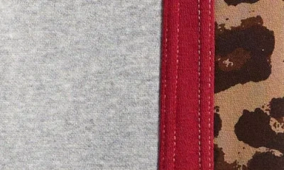 Vintage Havana Leopard Stripe Cotton Joggers In Gray