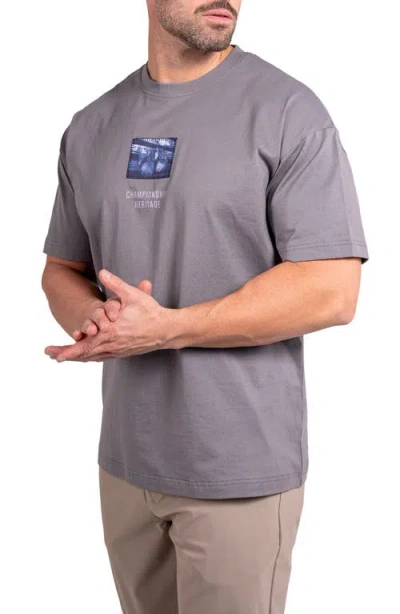 Maceoo Ascension Rest Cotton Graphic T-shirt In Gray