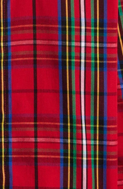 Ruggedbutts Kids' Nicholas Plaid Cotton Button-up Shirt In Red