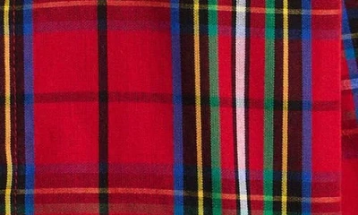 Ruggedbutts Kids' Nicholas Plaid Cotton Button-up Shirt In Red