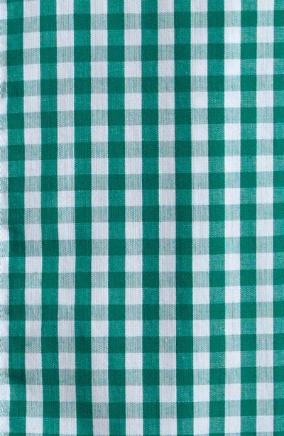 Ruggedbutts Kids' Gingham Cotton Button-up Shirt In Green