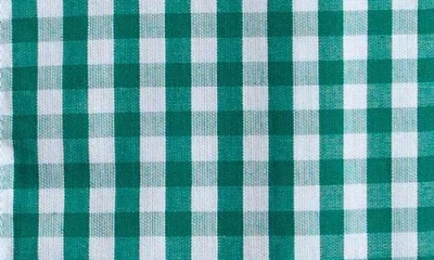 Ruggedbutts Kids' Gingham Cotton Button-up Shirt In Green