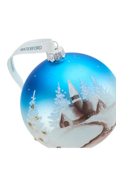 Waterford Holiday Heirlooms Winter Scene Ornament In Blue | ModeSens