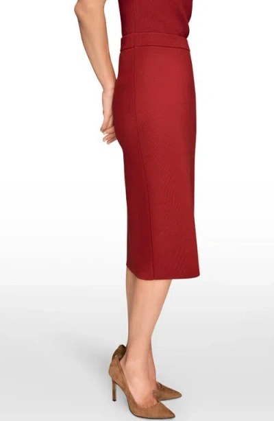 Donna Karan Women's Straight Sweater Skirt In Red