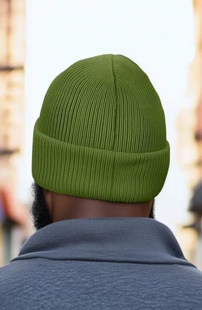 Dalix Pigeon Beanie Cap In Green