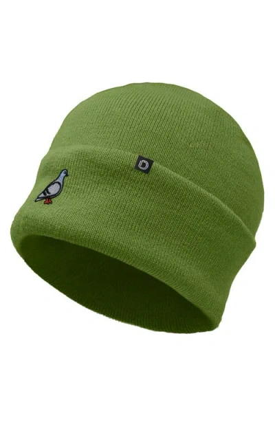 Dalix Pigeon Beanie Cap In Green