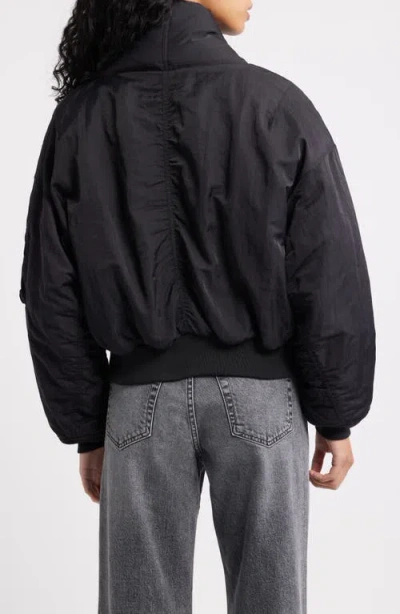 Alpha Industries Shawl Collar Down Flight Jacket In Multi