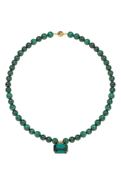 Jennifer Behr Sidonie Halskette Mit Perlen In Green