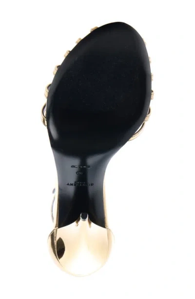 Givenchy Metallic Cage Ankle Strap Sandal In Black