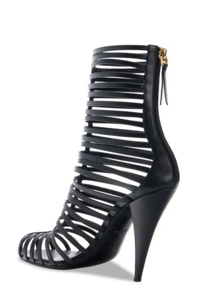 Givenchy Cage Ankle Boots In Leather In Black