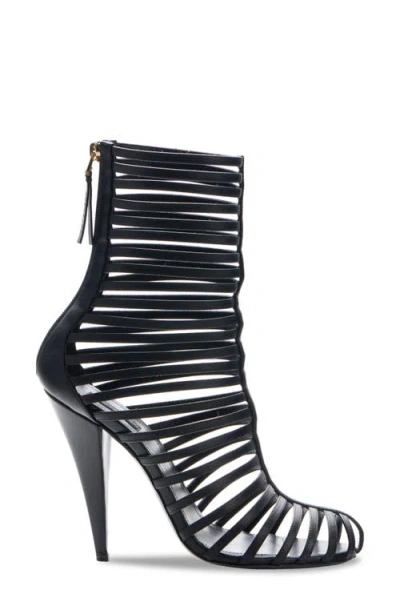 Givenchy Cage Ankle Boots In Leather In Black