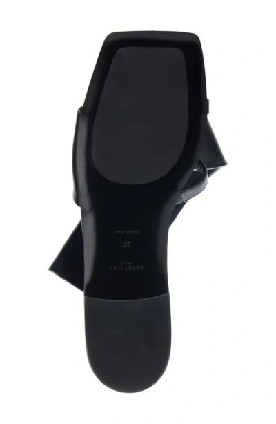Givenchy Twisted Ribbon Slide Sandal In Black