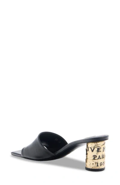 Givenchy Tape 65 Leather Mules In Black