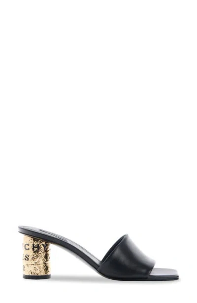 Givenchy Tape 65 Leather Mules In Black