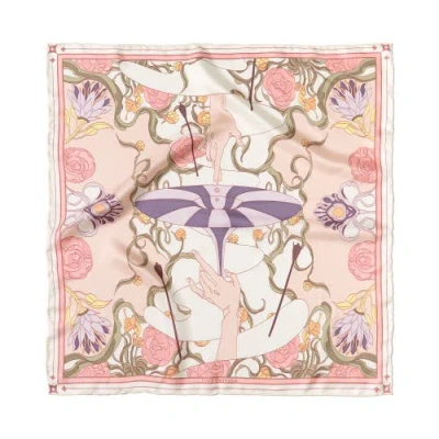 Lost Pattern Nyc The Dreamer Bandana Silk Scarf In Multi