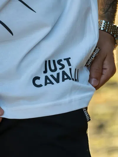 Just Cavalli Graphic-printed T-shirt In White