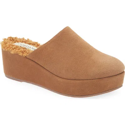 Cordani Camryn Platform Wedge Mule In Brown