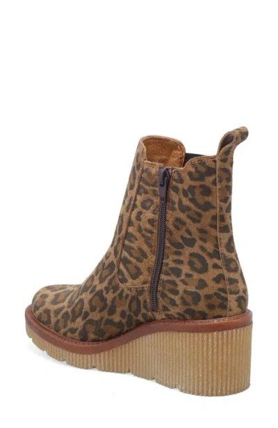 Miz Mooz Averie Platform Wedge Bootie In Brown