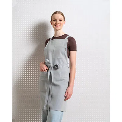 Meema Crossback Apron In Gray