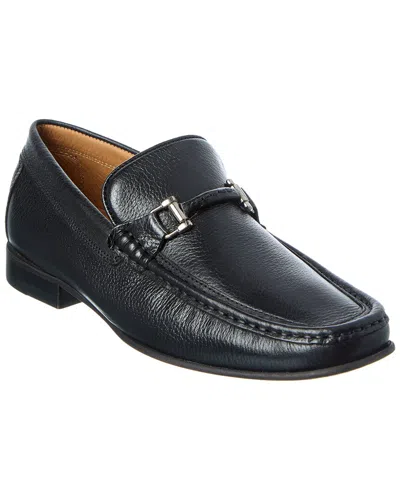Donald Pliner Danner Tumbled Leather Loafer In Black