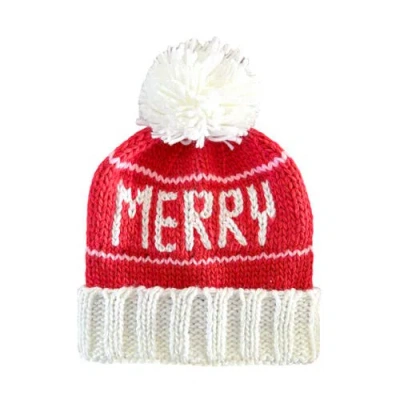 Bits & Bows Merry Bobble Hat In Red
