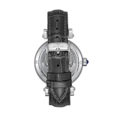 Empress Theodora Automatic Skeleton Leather-band Watch In Gray