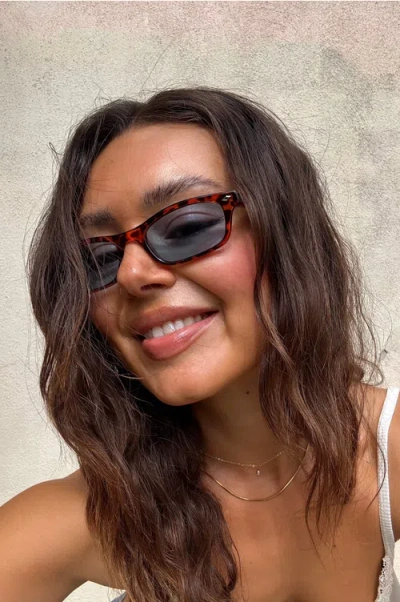 Indy Joey Square Polarized Sunglasses In Blue