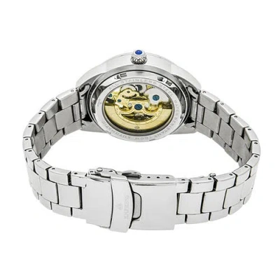 Empress Godiva Automatic Mop Bracelet Watch In Silver