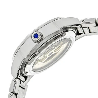 Empress Godiva Automatic Mop Bracelet Watch In Silver