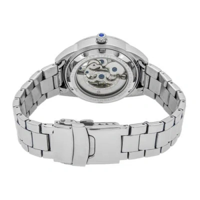 Empress Godiva Automatic Mop Bracelet Watch In Silver