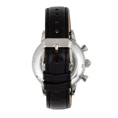 Empress Beatrice Automatic Skeleton Dial Leather-band Watch With Day & Date In Black