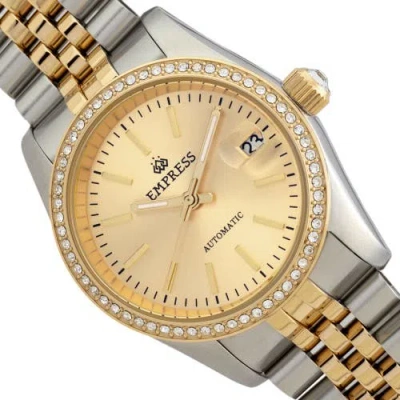 Empress Constance Automatic Bracelet Watch With Date In Gold