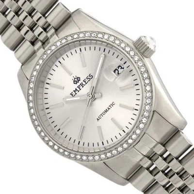 Empress Constance Automatic Bracelet Watch With Date In Silver