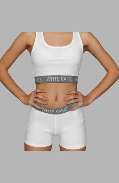 Blvck Whte Signature Bra In White