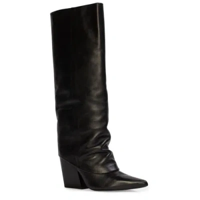 Black Suede Studio Nev 100 Leather Boot In Black