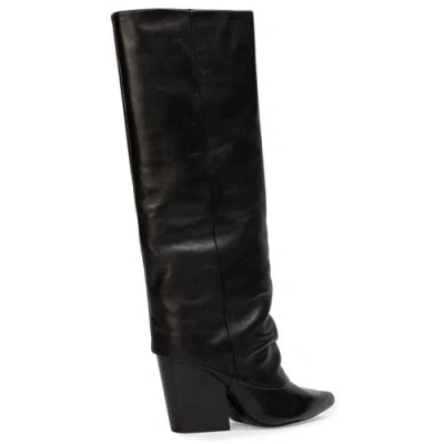 Black Suede Studio Nev 100 Leather Boot In Black