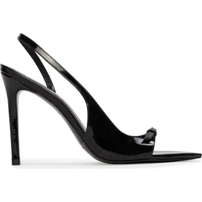 Black Suede Studio Heidi 100 Slingback In Black
